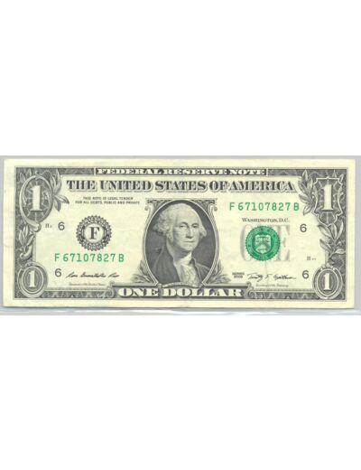 AMERIQUE U.S.A. (GEORGIE) 1 DOLLAR 2009 SERIE F TTB+
