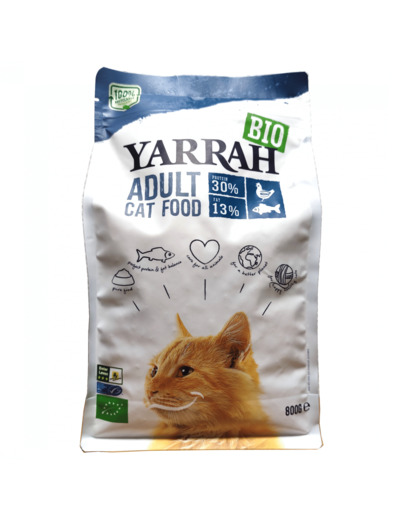 Croquettes Chats Adultes Poulet Poisson Bio 2,4kg