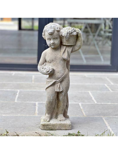 Statue Putti saison automne 70x20x20cm