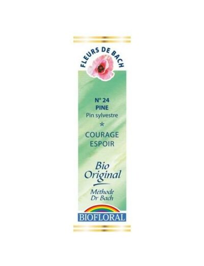 Fleur de Bach Pine, Pin sylvestre en compte-gouttes 20 ml