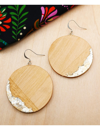 BOUCLES D'OREILLES Argentée