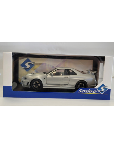 NISSAN SKYLINE GT-R (R34) Z-TUNE 1999 GRISE SOLIDO 1/18