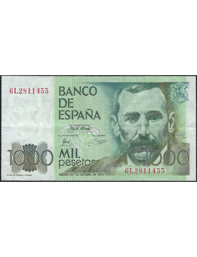 ESPAGNE 1000 PESETAS 23-10-1979 SERIE 6L TTB+ (W158)