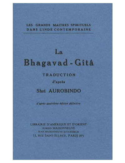 La Bhagavad-Gîtâ