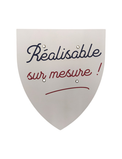 L'écu sur mesure !