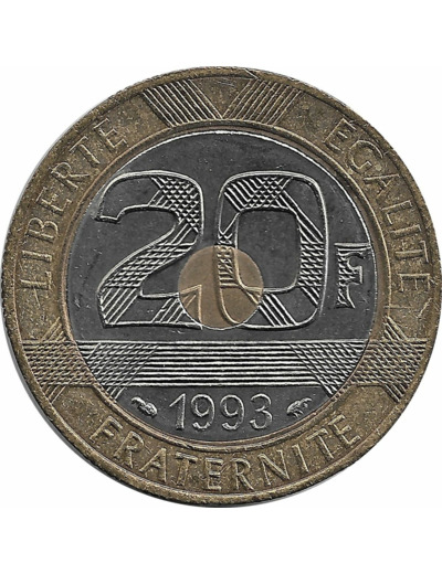 FRANCE 20 FRANCS MONT ST MICHEL 1993 SUP-