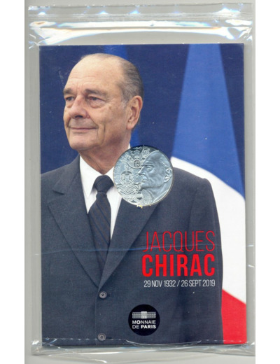 FRANCE 2020 10 EURO JACQUES CHIRAC B.U