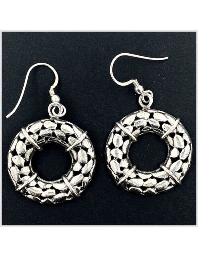 Boucles d'oreilles en Argent Massif