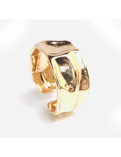 Bague Femme Doré Martelé Brut