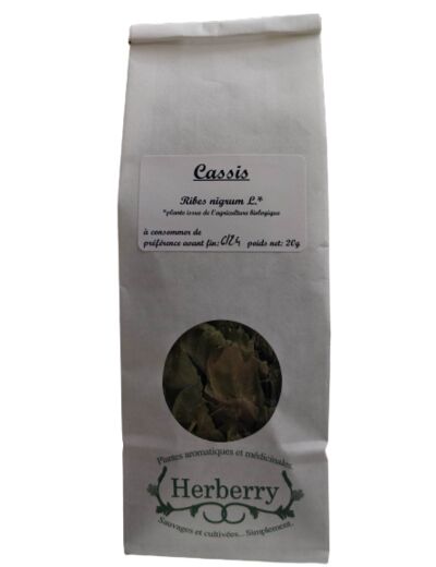 Tisane de feuille de Cassis bio-20g-Herberry