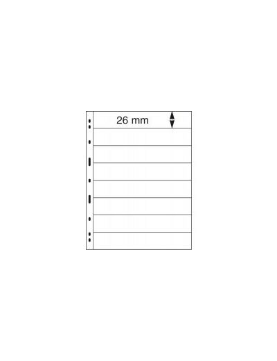 FEUILLES UNIPLATE NOIRE 8 Bandes pour Timbre