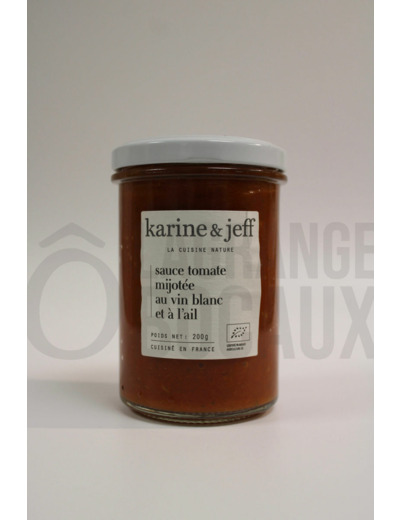 Sauce Tomate Vin blanc et Ail - Karine & Jeff – Bio