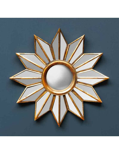 Miroir fleur soleil convexe 52x4x52cm