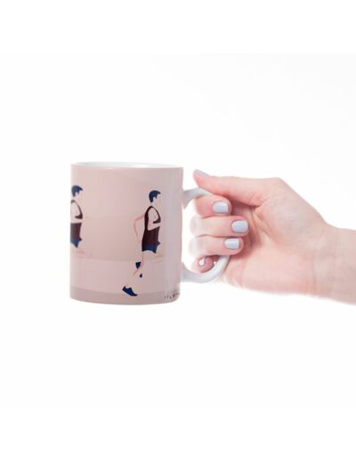 Tasse ou mug running "Un homme qui cout" - Personnalisable