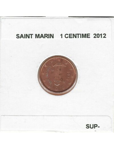 SAINT MARIN 2012 1 CENTIME SUP-