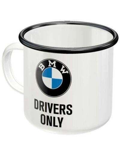 Mug émaillé - BMW Drivers Only -  Nostalgic Art