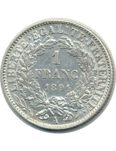 FRANCE 1 FRANC CERES 1894 A TTB+ (G465a)