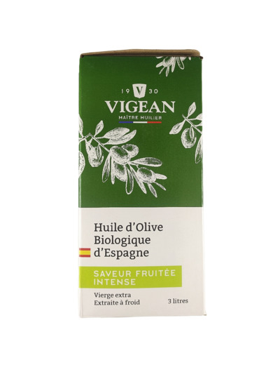 BIB Huile d'Olive Espagne Fruité Bio 3L
