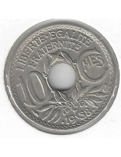 FRANCE 10 CENTIMES LINDAUER .1938. SUP