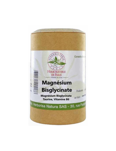 Magnésium Bisglycinate taurine vitamine B6 120 gélules