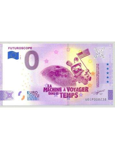 86 JAUNAY CLAN 2020-6 MACHINE A VOYAGER DANS LE TEMPS ANNIVERSAIRE BILLET0 EURO