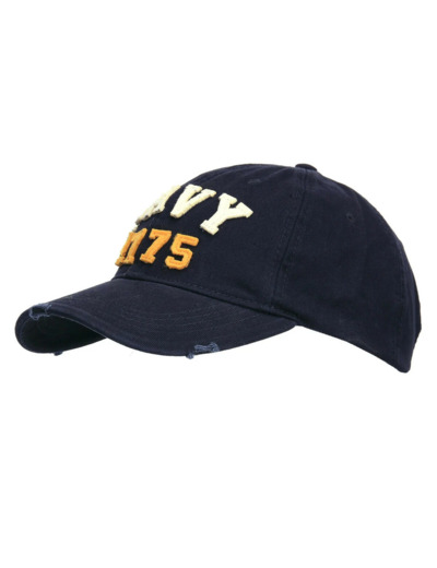 Casquette Navy vintage 1775 - Coupe baseball 100% coton