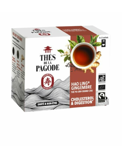 Hao Ling Gingembre-30 sachets-Thé de la Pagode