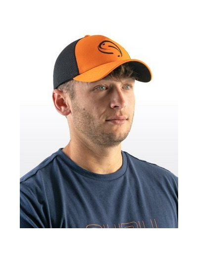 orange trucker cap guru