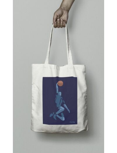 Tote bag ou sac basketball " Le dunk "