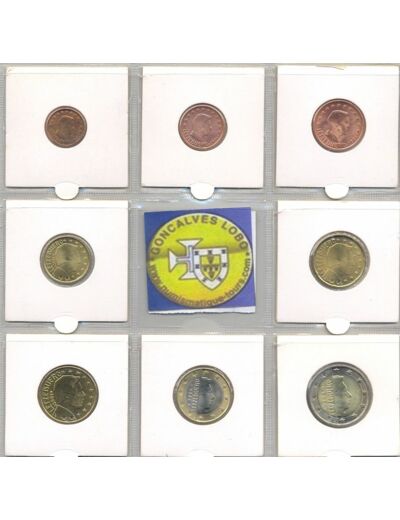 LUXEMBOURG 2004 SERIE 8 MONNAIES SUP-