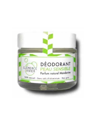 Baume déodorant Peau sensible Mandarine 50g