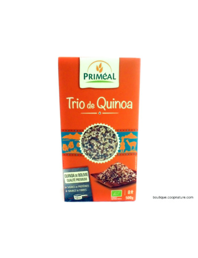 Trio de Quinoa Blanc Rouge Noir Bio 500g