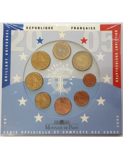 FRANCE 2005 COFFRET EURO BU MONNAIE DE PARIS B.U