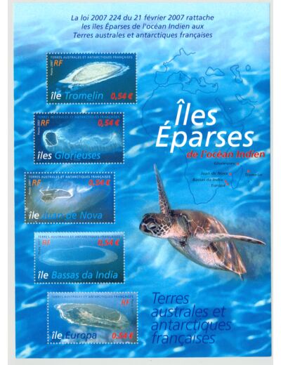 T.A.A.F TAAF Feuillet N18 YT18 ILES EPARSES DE L'OCEAN INDIEN NEUF ** LUXE