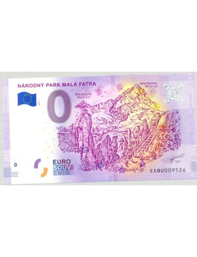 SLOVAQUIE 2019-1 NARODNY PARK MALA FATRA BILLET SOUVENIR 0 EURO TOURISTIQUE NEUF