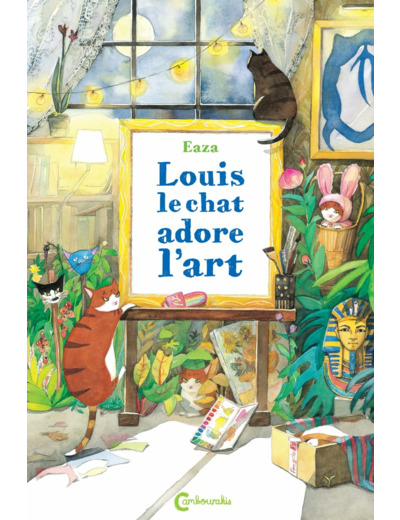 LOUIS LE CHAT ADORE L'ART