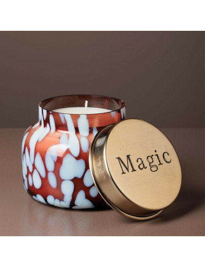 Bougie couvercle Magic Verre 9x12cm