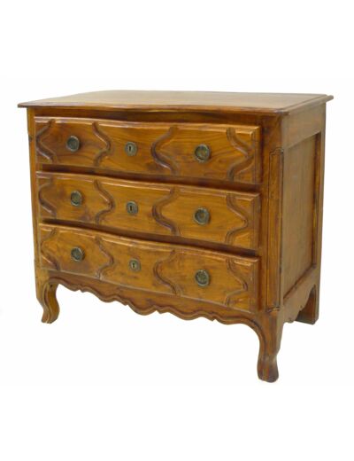 Commode 3 tiroirs bois clair 100x51x85cm