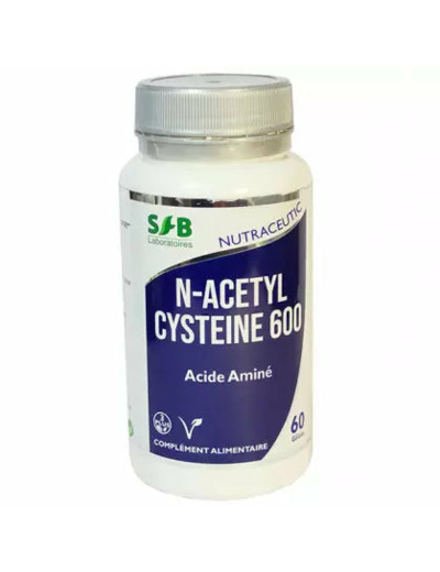 NAC N-acetyl cysteine 600-60 gélules-SFB