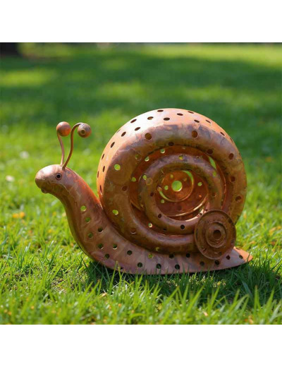 Photophore grand escargot 40x12x28cm