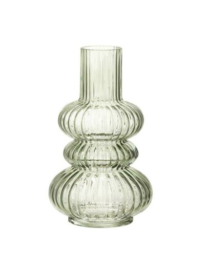 Vase Olga verre vert clair 25x15x15cm