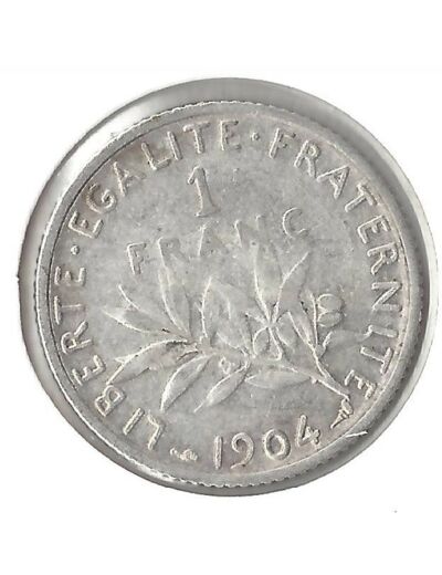 FRANCE 1 FRANC ROTY 1904 TB+