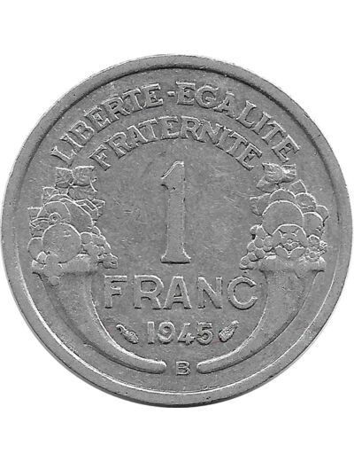FRANCE 1 FRANC MORLON 1945 B TTB