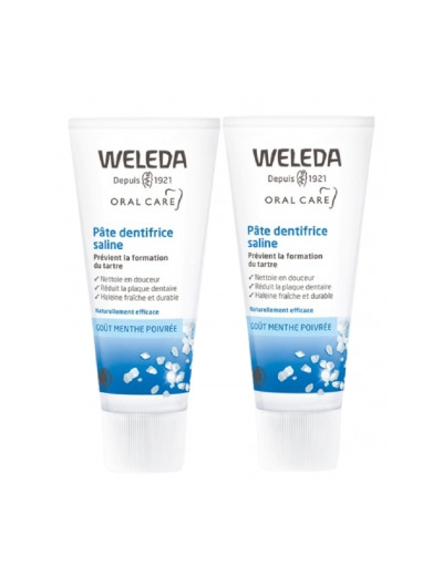 Duo Pâte dentifrice saline anti tartre 75ml x2 soit 150ml