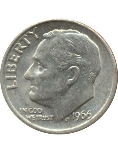 AMERIQUE ( U.S.A ) ONE DIME (10 cents) 1966 ROOSEVELT DIME TTB+