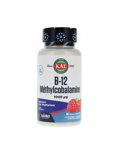 Vitamine B12 1000mcg 90 micro comprimés à sucer