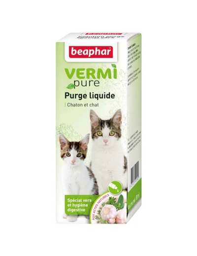 VERMIpure purge liquide aux plantes chat et chaton - 50ml