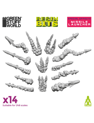 Resin Bits - Missile Launcher 14 pcs