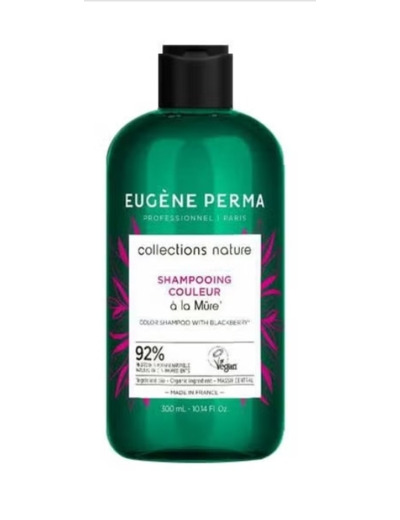 Collections Nature Shampoing Couleur à la Mûre Bio du Massif Central Couleur à la Mûre Bio 300 ml (Lot de 1)