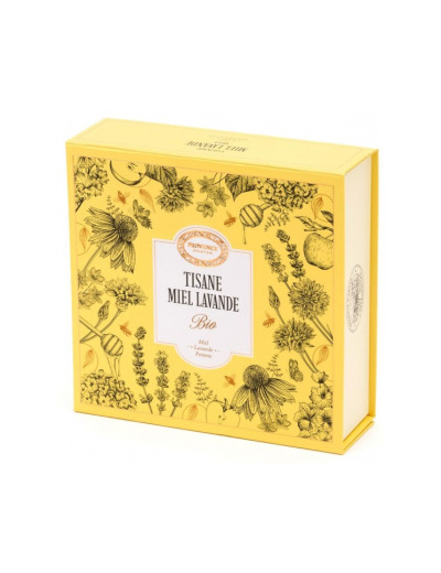 Coffret tisane Miel Lavande bio 20 sachets